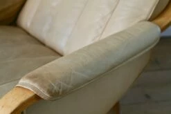 Norwegian Leather And Pine Swivel Chair By Ingmar Relling For Westnofa, 1970s -PAMONO Sales norwegian leather and pine swivel chair by ingmar relling for westnofa 1970s 3