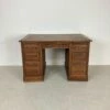 Oak Double Pedestal Bankers Desk, 1940s -PAMONO Sales oak double pedestal bankers desk 1940s 1