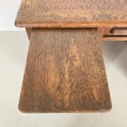 Oak Double Pedestal Bankers Desk, 1940s -PAMONO Sales oak double pedestal bankers desk 1940s 6