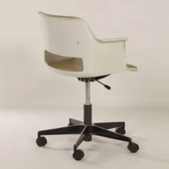 Office Chair 2712 With Beige Upholstery By A. Cordemeyer For Gispen, 1970s -PAMONO Sales office chair 2712 with beige upholstery by a cordemeyer for gispen 1970s 7