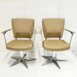 Pivoting Armchairs In Leather And Aluminum, 1970, Set Of 2 22 Pivoting Armchairs In Leather And Aluminum, 1970, Set Of 2 -PAMONO Sales pivoting armchairs in leather and aluminum 1970 set of 2 9