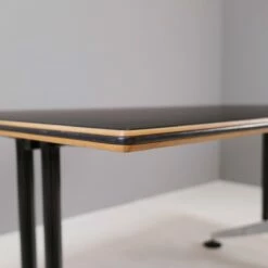 Postmodern Desk In Wood And Linoleum From Wilkhahn -PAMONO Sales postmodern desk in wood and linoleum from wilkhahn 4