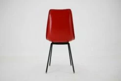 Red Fiberglass Dining Or Desk Chair, Czechoslovakia, 1960s -PAMONO Sales red fiberglass dining or desk chair czechoslovakia 1960s 6