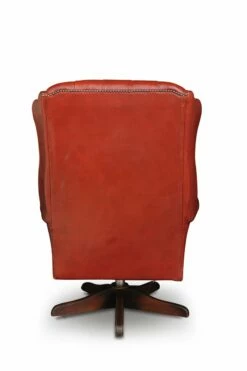 Red Leather Deep Button Back Chesterfield Swivel Desk Chair From Art Forma, UK, 1960s 13 Red Leather Deep Button Back Chesterfield Swivel Desk Chair From Art Forma, UK, 1960s -PAMONO Sales red leather deep button back chesterfield swivel desk chair from art forma uk 1960s 5