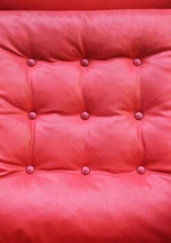 Red Leatherette Swivel Armchair, 1970s -PAMONO Sales red leatherette swivel armchair 1970s 13