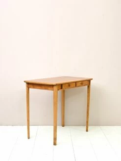 Scandinavian Desk In Birch, 1960s -PAMONO Sales scandinavian desk in birch 1960s 4