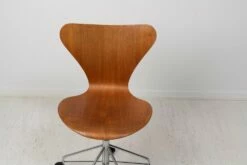 Scandinavian Modern Desk Chair In Teak By Arne Jacobsen For Fritz Hansen, 1970s -PAMONO Sales scandinavian modern desk chair in teak by arne jacobsen for fritz hansen 1970s 7