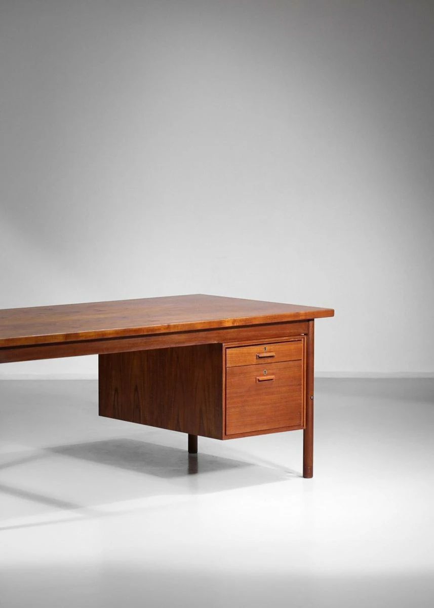 Scandinavian Teak Desk, 1960s 12 Scandinavian Teak Desk, 1960s - Image 10