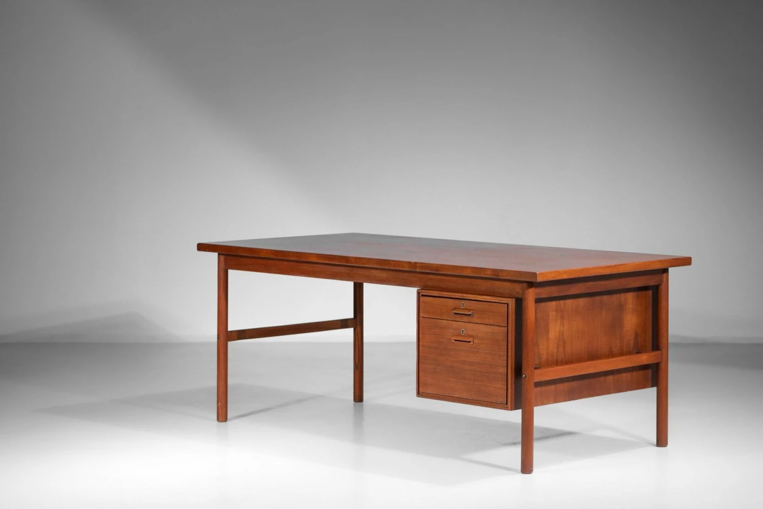 Scandinavian Teak Desk, 1960s 7 Scandinavian Teak Desk, 1960s - Image 5