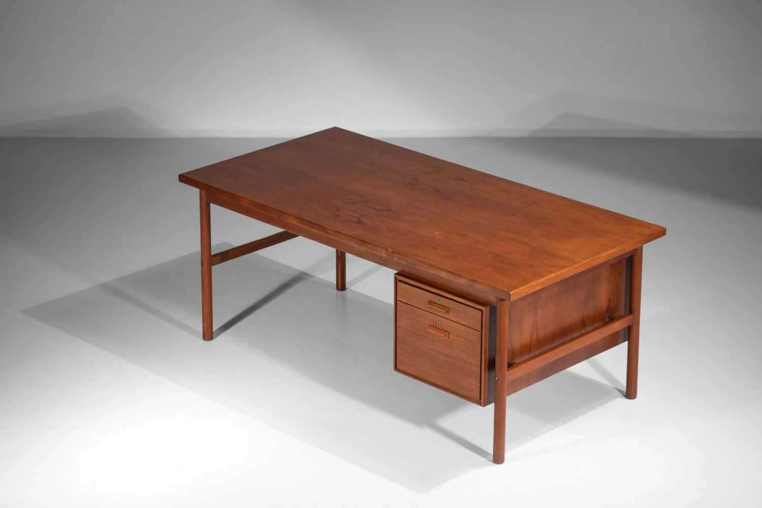 Scandinavian Teak Desk, 1960s 8 Scandinavian Teak Desk, 1960s - Image 6
