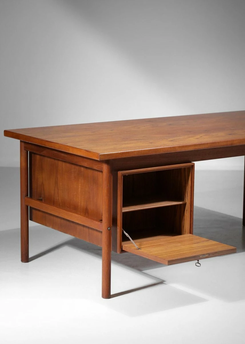 Scandinavian Teak Desk, 1960s 10 Scandinavian Teak Desk, 1960s - Image 8