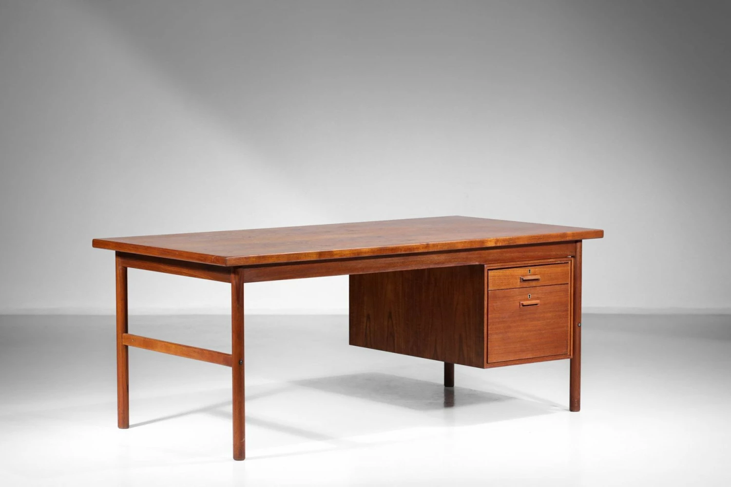 Scandinavian Teak Desk, 1960s 11 Scandinavian Teak Desk, 1960s - Image 9