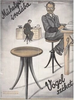 Small Art Deco Workshop Chair By Frigyes Vogel, 1930s -PAMONO Sales small art deco workshop chair by frigyes vogel 1930s 4