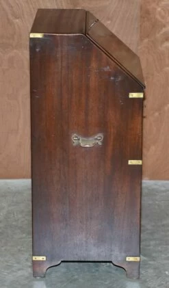 Small English Military Campaign Writing Bureau Desk By Reh Kennedy From Harrods -PAMONO Sales small english military campaign writing bureau desk by reh kennedy from harrods 7