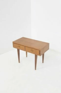 Small Mid-Century Italian Wooden Desk, 1950s