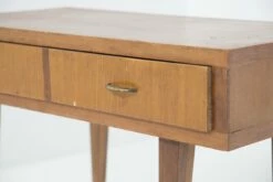 Small Mid-Century Italian Wooden Desk, 1950s 10 Small Mid-Century Italian Wooden Desk, 1950s -PAMONO Sales small mid century italian wooden desk 1950s 4