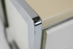 Space Age Lacquered & Chromed Steel Desk, France, 1970s -PAMONO Sales space age lacquered chromed steel desk france 1970s 3