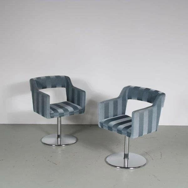 Swedish Swivel Chairs, 1980s, Set Of 2 4 Swedish Swivel Chairs, 1980s, Set Of 2 - Image 2