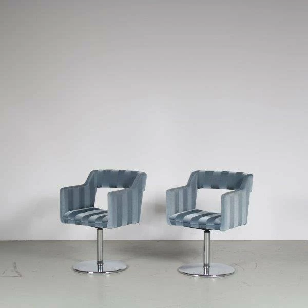 Swedish Swivel Chairs, 1980s, Set Of 2 5 Swedish Swivel Chairs, 1980s, Set Of 2 - Image 3