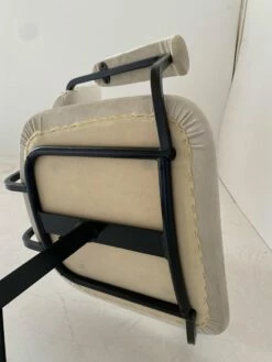 Swivel Armchair In Velvet And Steel, 1960s -PAMONO Sales swivel armchair in velvet and steel 1960s 11