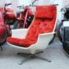Swivel Armchair With High Backrest, 1960s -PAMONO Sales swivel armchair with high backrest 1960s 1