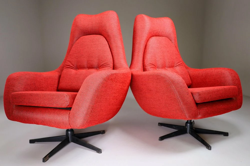 Swivel Chairs, Czech Republic, 1970s, Set Of 2 4 Swivel Chairs, Czech Republic, 1970s, Set Of 2 - Image 2
