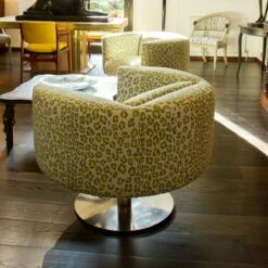 Swivel Chairs In Steel By Carter, Set Of 2 -PAMONO Sales swivel chairs in steel by carter set of 2 5