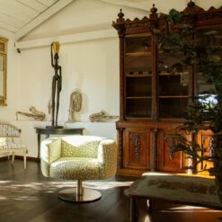 Swivel Chairs In Steel By Carter, Set Of 2 -PAMONO Sales swivel chairs in steel by carter set of 2 9