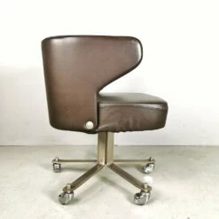 Swivel Leather Armchair By Giulio Moscatelli For Formanova, 1970 -PAMONO Sales swivel leather armchair by giulio moscatelli for formanova 1970 2