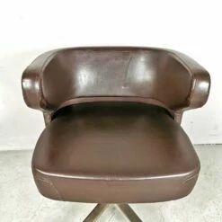 Swivel Leather Armchair By Giulio Moscatelli For Formanova, 1970 -PAMONO Sales swivel leather armchair by giulio moscatelli for formanova 1970 6