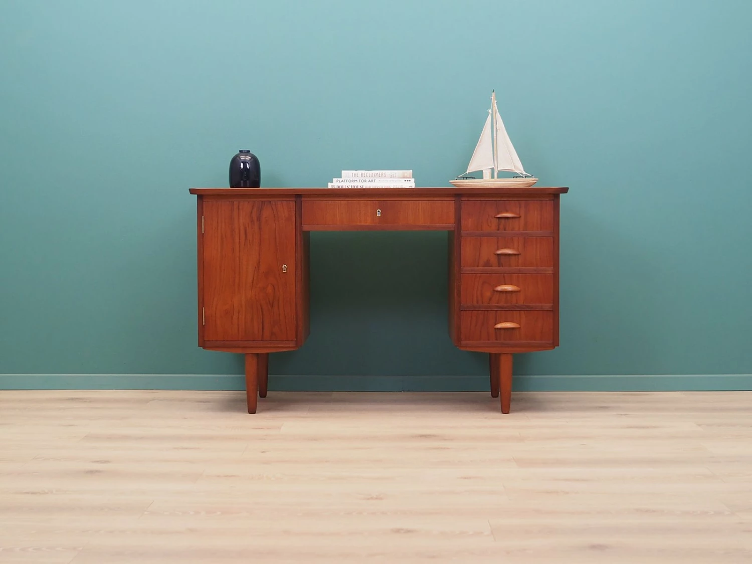Teak Desk, Denmark, 1970s 4 Teak Desk, Denmark, 1970s - Image 2