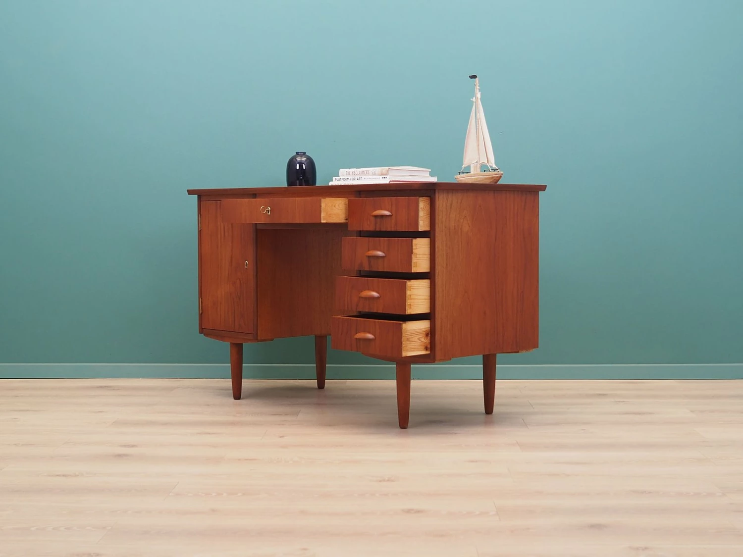 Teak Desk, Denmark, 1970s 7 Teak Desk, Denmark, 1970s - Image 5
