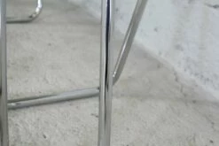 Tubular Steel Desk With Smoked Glass Top, 1970s -PAMONO Sales tubular steel desk with smoked glass top 1970s 6