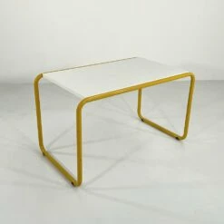 Tubular Yellow Desk From Bieffeplast, 1980s