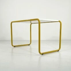 Tubular Yellow Desk From Bieffeplast, 1980s -PAMONO Sales tubular yellow desk from bieffeplast 1980s 10