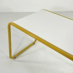 Tubular Yellow Desk From Bieffeplast, 1980s -PAMONO Sales tubular yellow desk from bieffeplast 1980s 5