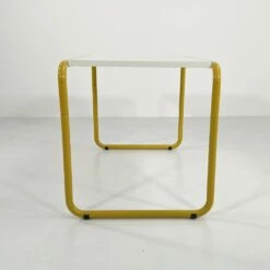 Tubular Yellow Desk From Bieffeplast, 1980s -PAMONO Sales tubular yellow desk from bieffeplast 1980s 6