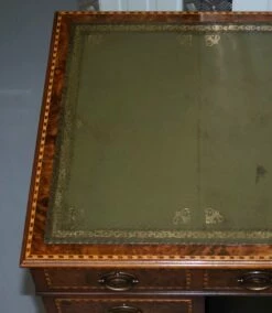 Victorian Burr Oak & Walnut Merryweather Desk, 1885 -PAMONO Sales victorian burr oak walnut merryweather desk 1885 12