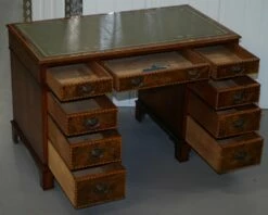 Victorian Burr Oak & Walnut Merryweather Desk, 1885 -PAMONO Sales victorian burr oak walnut merryweather desk 1885 18