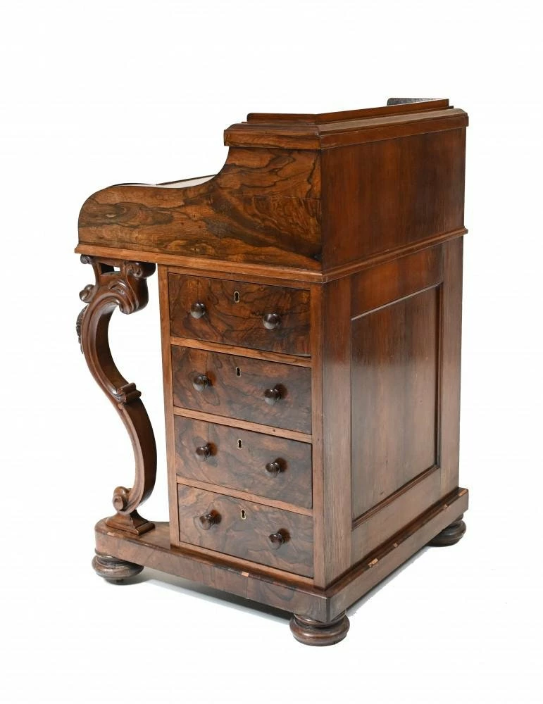 Victorian Davenport Desk With Pop Up Mechanism, 1860s 15 Victorian Davenport Desk With Pop Up Mechanism, 1860s - Image 13