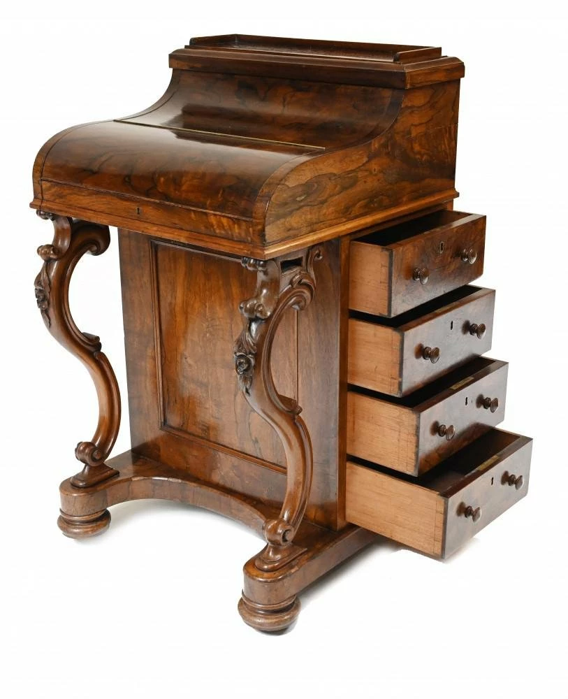 Victorian Davenport Desk With Pop Up Mechanism, 1860s 8 Victorian Davenport Desk With Pop Up Mechanism, 1860s - Image 6