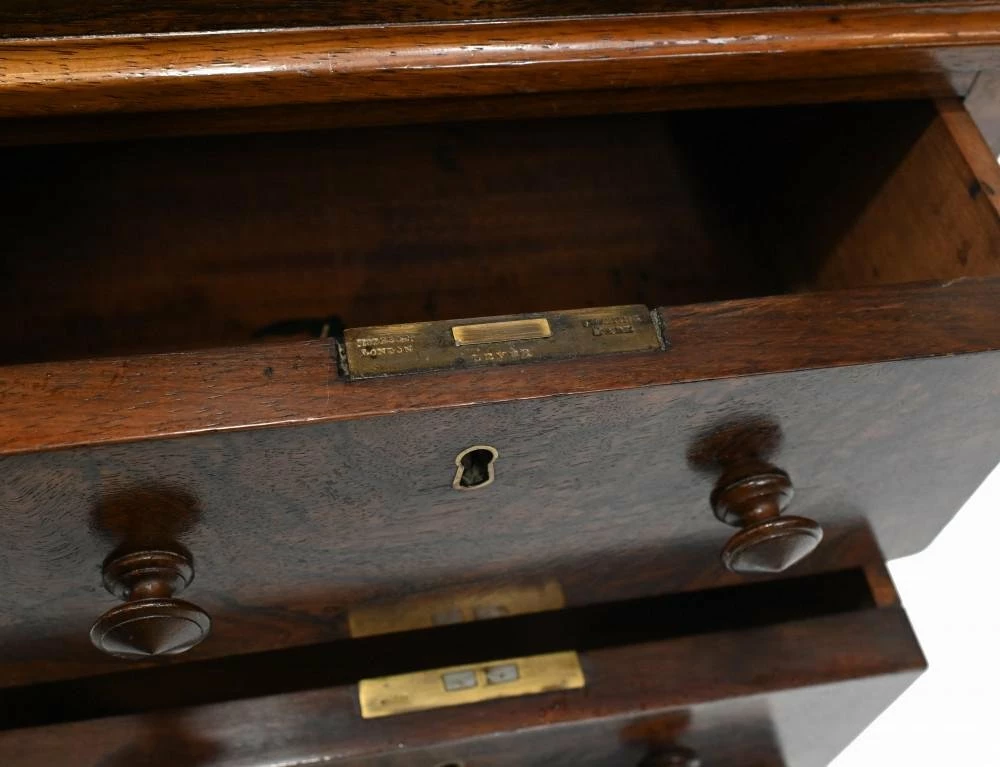 Victorian Davenport Desk With Pop Up Mechanism, 1860s 9 Victorian Davenport Desk With Pop Up Mechanism, 1860s - Image 7
