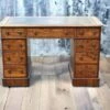 Victorian Mahogany Pedestal Desk With Green Top -PAMONO Sales victorian mahogany pedestal desk with green top 1