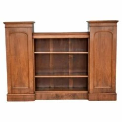 Victorian Open Bookcase In Walnut, 1870