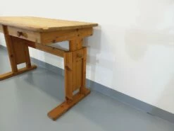 Vintage Adjustable Pine Architect Desk, 1980s -PAMONO Sales vintage adjustable pine architect desk 1980s 16
