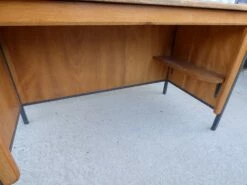 Vintage Brown Office Bureau, 1950s -PAMONO Sales vintage brown office bureau 1950s 3