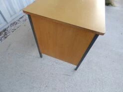 Vintage Brown Office Bureau, 1950s -PAMONO Sales vintage brown office bureau 1950s 4