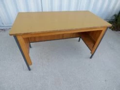 Vintage Brown Office Bureau, 1950s -PAMONO Sales vintage brown office bureau 1950s 7