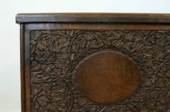 Vintage Carved Solid Walnut Desk -PAMONO Sales vintage carved solid walnut desk 10