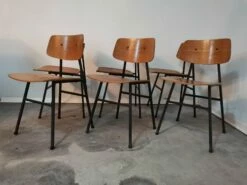 Vintage Desk Chair In Plywood, 1970s -PAMONO Sales vintage desk chair in plywood 1970s 12